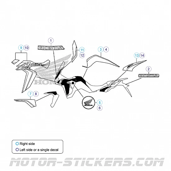 Honda CRF 1000L Africa Twin Tricolor 2018