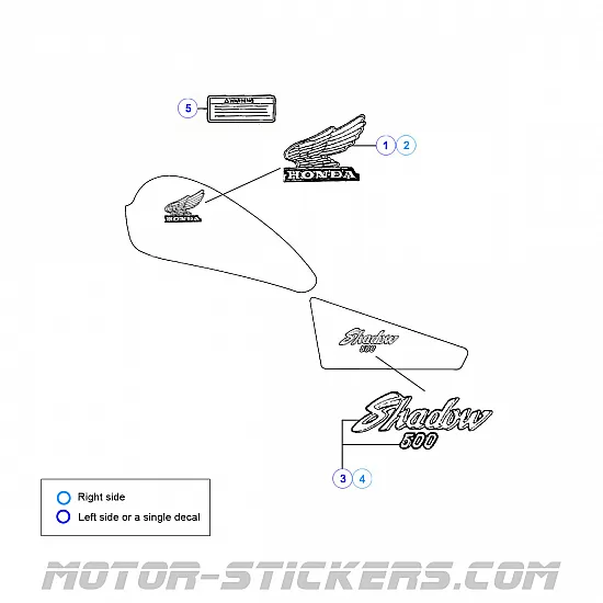 Honda VT 500 Shadow 1983-1984