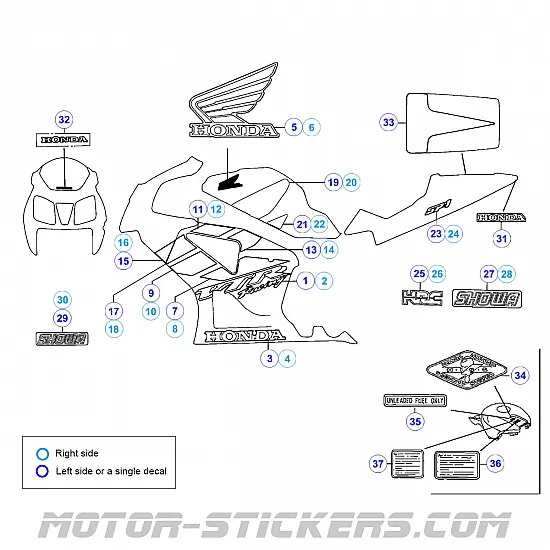 Honda VTR 1000 SP-1 00-2001