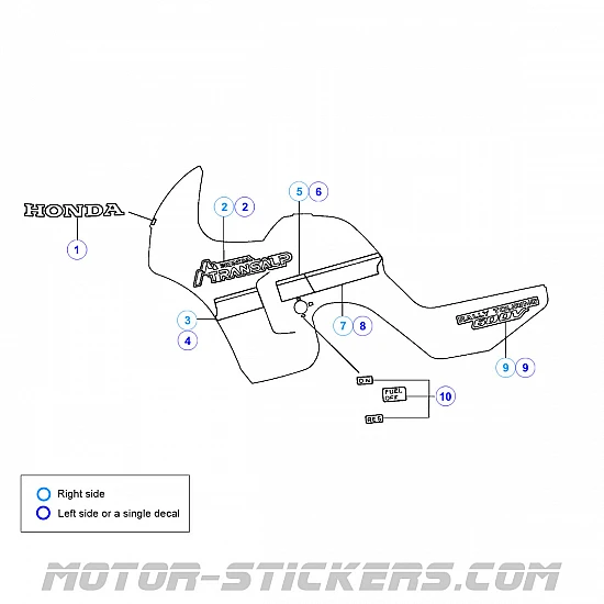 Honda XL 600V Transalp 1989-1990