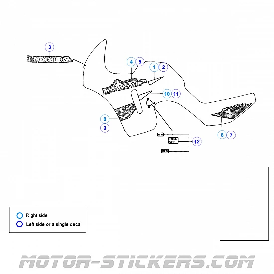 Honda XL 600V Transalp 1994-1995