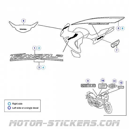 Honda XL 650V Transalp 2005-2007