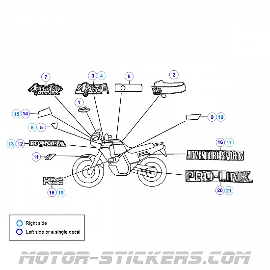 Honda XRV 650 Africa Twin 1988-1989