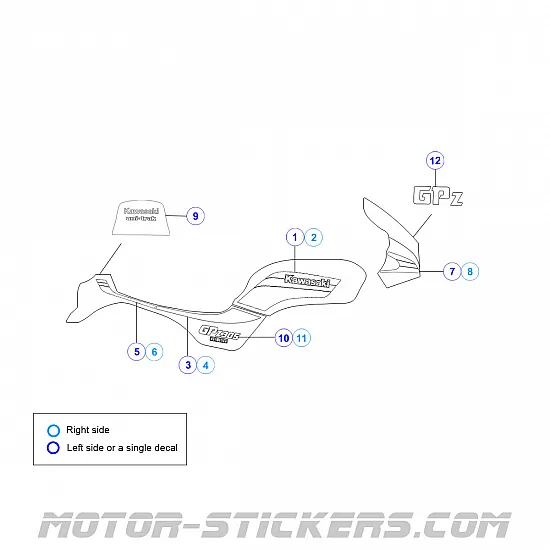 Kawasaki GPZ 305 '83-1994