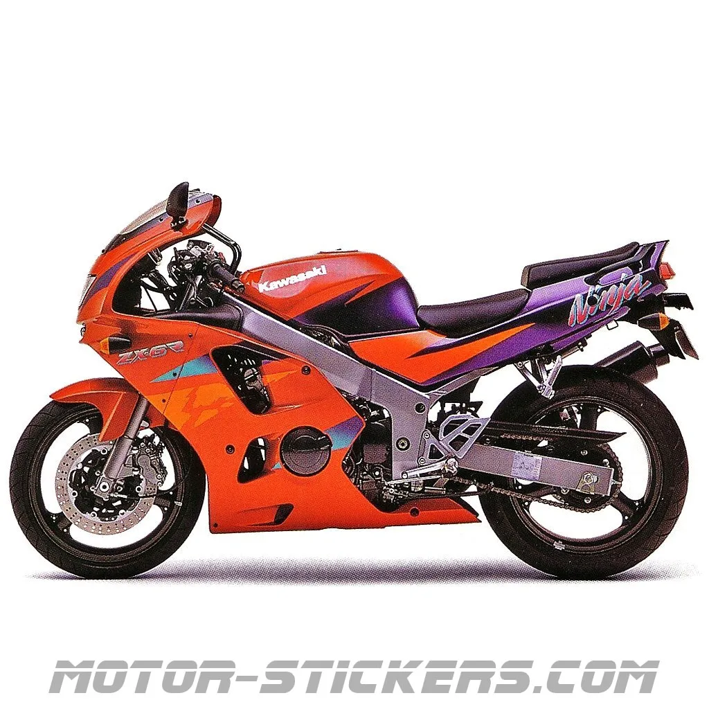 Kawasaki ZX-6R 1996 decals