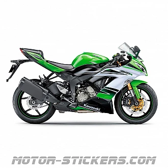 Kawasaki ZX-6R 30th Anniversary Edition 2015 decals