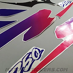 Kawasaki ZXR 750 1995 decals