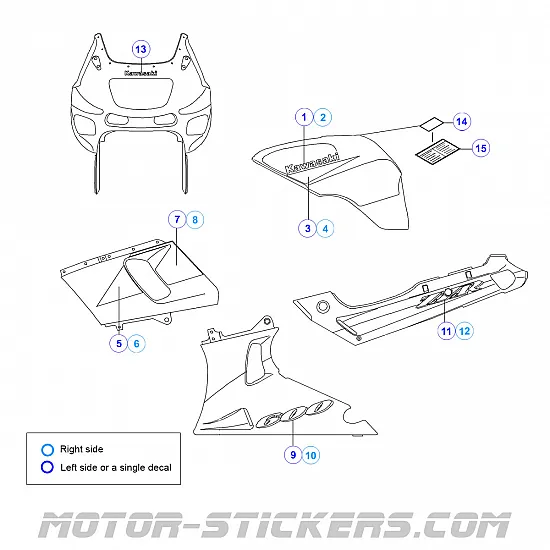 Kawasaki ZZR 600 1999-2001