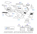 Suzuki GSX-R 750 1996-1997 adesivi
