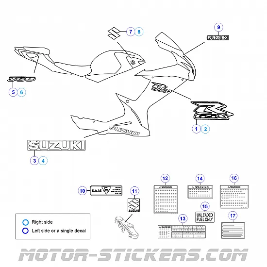 Suzuki GSX-R 750 2011-2012