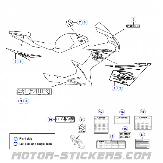 Suzuki GSX-R 750 2011-2012