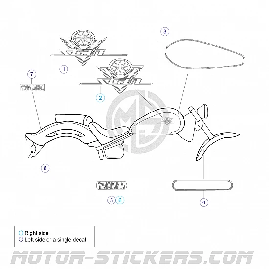 Yamaha XVS 1100C Vstar 1999