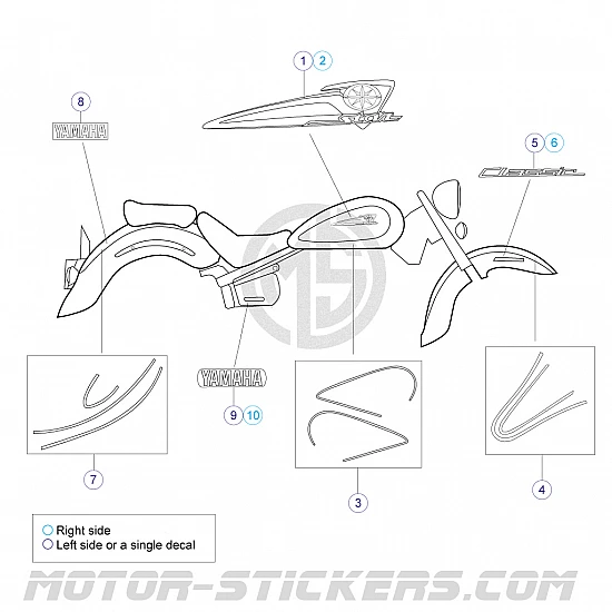 Yamaha XVS 1100C Vstar 2011