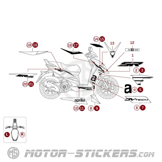 Aprilia SR MOTARD 125 RST 2022