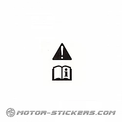 Aprilia TUONO V4 1000 2012 - Étiquettes d'avertissement