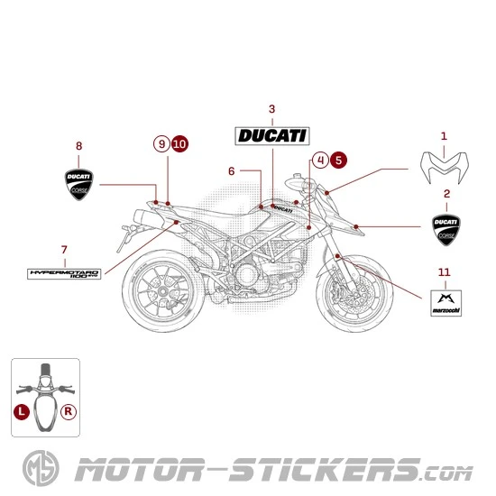 Ducati HYPERMOTARD 1100 Evo Sp Corse 2012