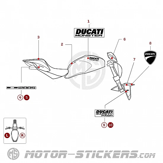 Ducati Monster 1200S Stripe 2015