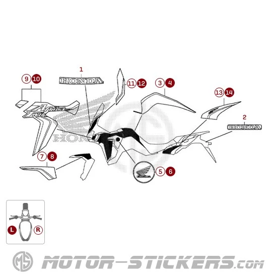 Honda CRF 1000L Africa Twin Tricolor 2018