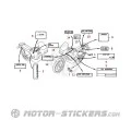 Honda Africa Twin XRV 750 1995 - Caution Labels