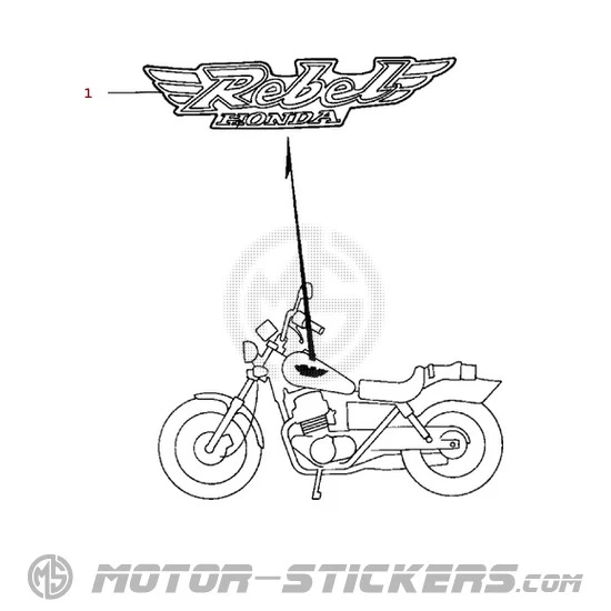 Honda CA125 REBEL 1997