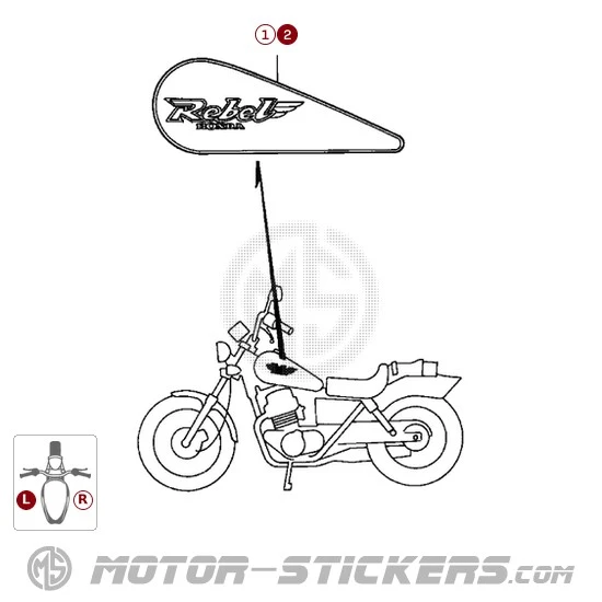 Honda CA125 REBEL 1999
