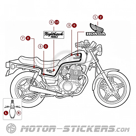 Honda CB450 NIGHTHAWK 1982