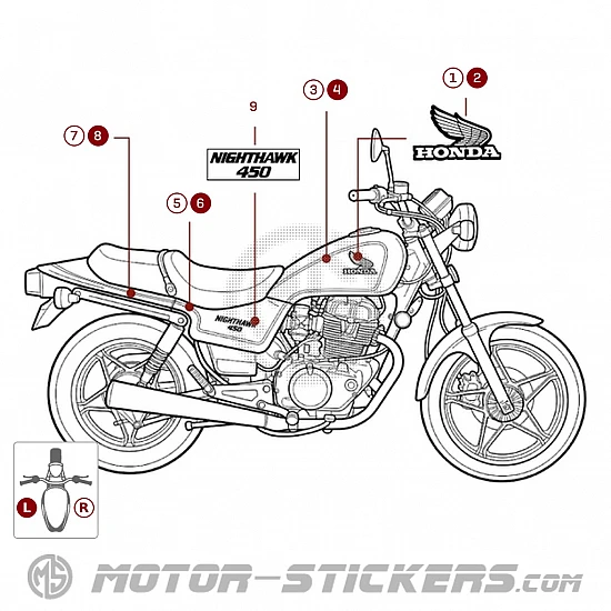 Honda CB450 NIGHTHAWK 1985