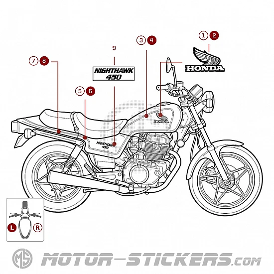 Honda CB450 NIGHTHAWK 1985