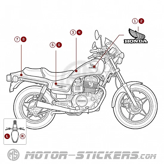 Honda CB450 NIGHTHAWK 1986
