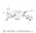 Honda CB500 HORNET 2025 - Etiquetas de precaución
