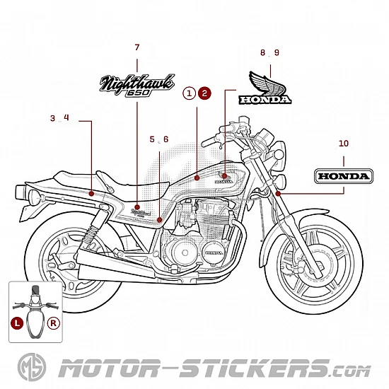 Honda CB650 NIGHTHAWK 1982