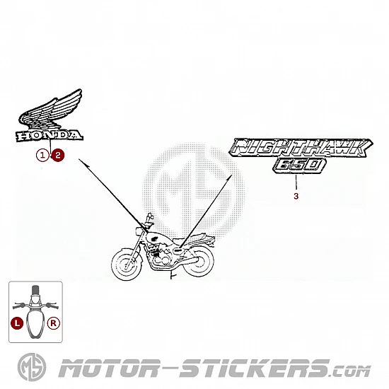 Honda CB650 NIGHTHAWK 1985