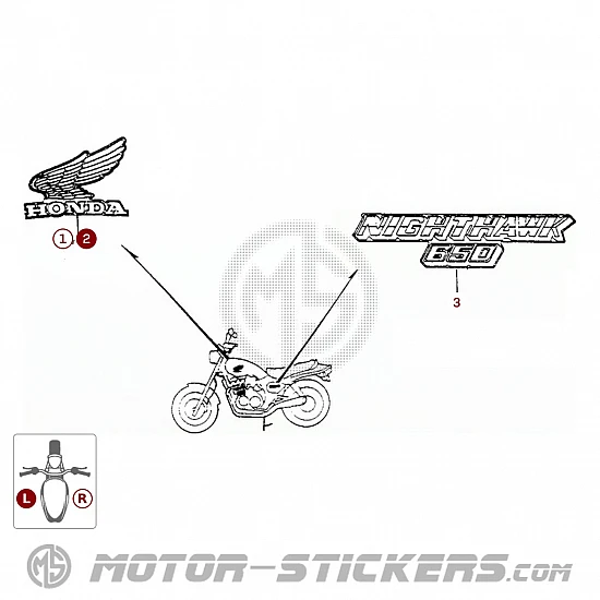 Honda CB650 NIGHTHAWK 1985
