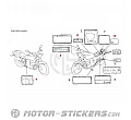 Honda CB750 NIGHTHAWK 1998 - Waarschuwingslabels