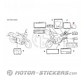 Honda CB750 NIGHTHAWK 1999 - Etiquetas de precaución