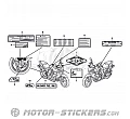 Honda CB 1000R 2009 - Etichette di avvertenza