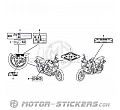 Honda CB 1000R 2012 - Waarschuwingslabels