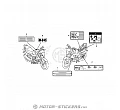 Honda CB 125F 2015 - Etiquetas de precaución