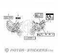 Honda CB 125F 2015 - Waarschuwingslabels