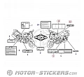 Honda CB 1300S 2008 - Etichette di avvertenza