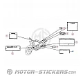 Honda CB 250 1994 - Waarschuwingslabels