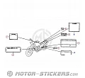 Honda CB 250 1999 - Waarschuwingslabels