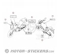 Honda CB 500 Hornet 2025 - Etiquetas de precaución