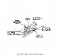 Honda CB 500F 2014 - Waarschuwingslabels