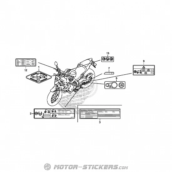 Honda CB 500F 2016 - Warnhinweise
