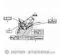 Honda CB 500F 2017 - Etiquetas de precaución