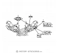 Honda CB 500X 2013 - Etiquetas de precaución