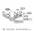 Honda CB 500X 2014 - Etichette di avvertenza