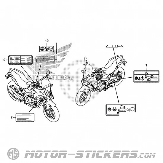 Honda CB 500X 2019 - Warnhinweise