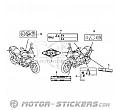 Honda CB 600F Hornet 2011 - Etichette di avvertenza